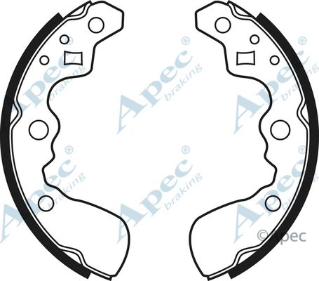 APEC BRAKING Piduriklotside komplekt SHU515